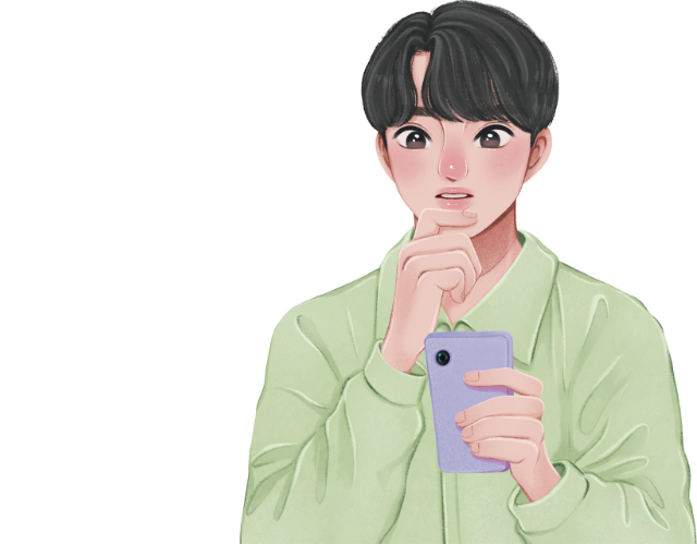 시험지를 들고 있는 아이들