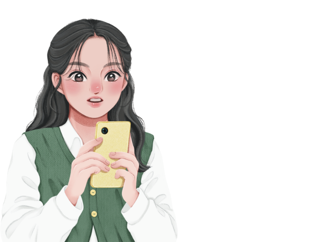 시험지를 들고 있는 아이들